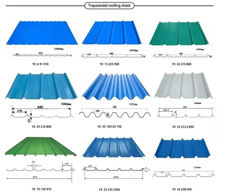 Factory Galvalume Corrugated Steel Sheet Zinc Coated Roofing Sheet with Export Standard Packing